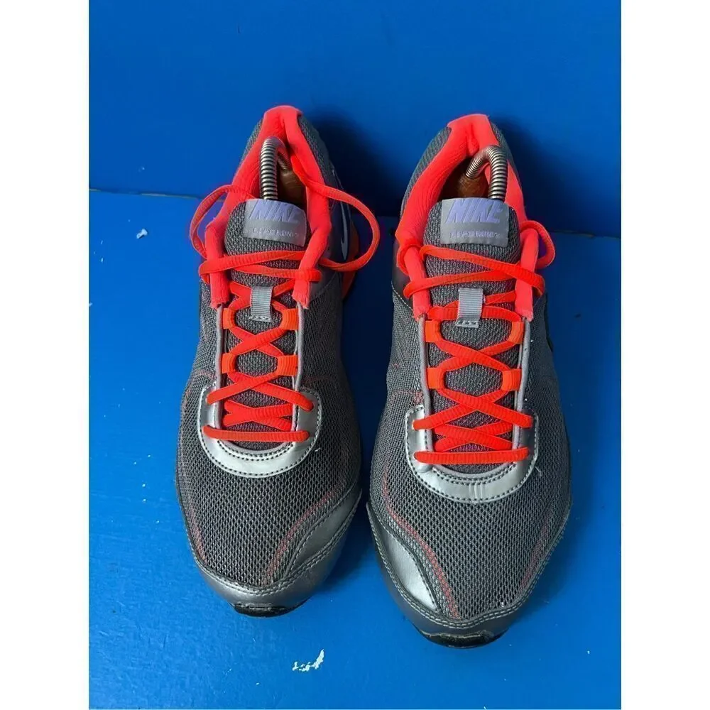 Nike Womens Size 9 Reax Running Shoes Gray 525755-003 Mesh Lace Up Sneakers